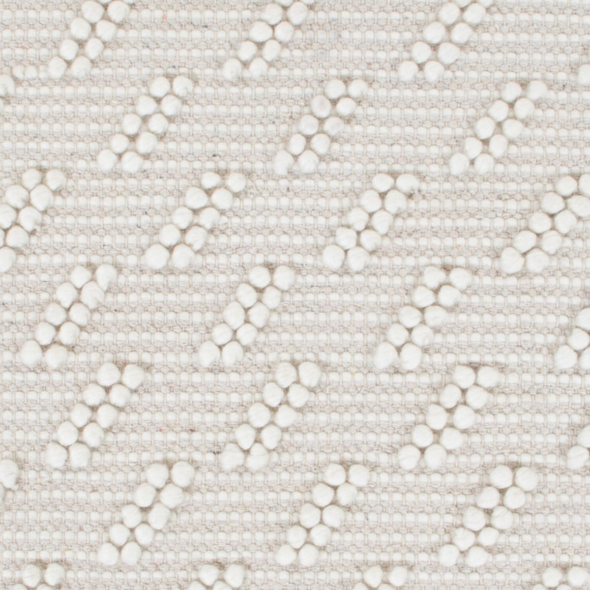 Wollen tapijt - 95 x 63 cm - lichtgrijs