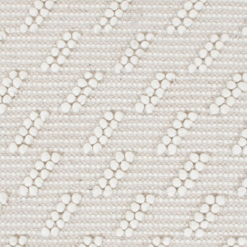 Wollen tapijt - 95 x 63 cm - lichtgrijs