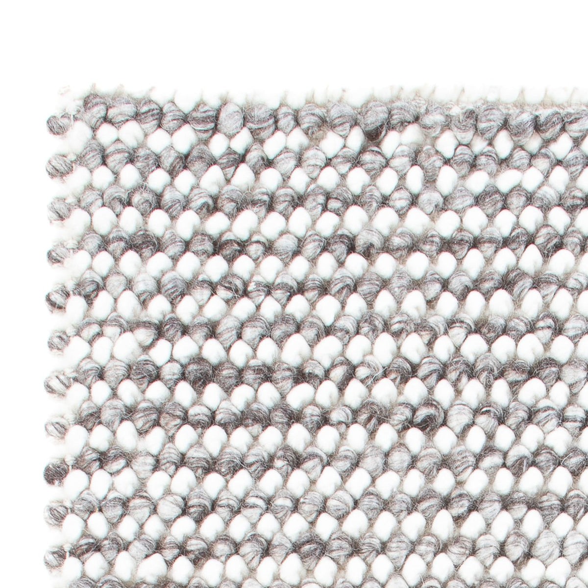 Wollen tapijt - 94 x 60 cm - grijs