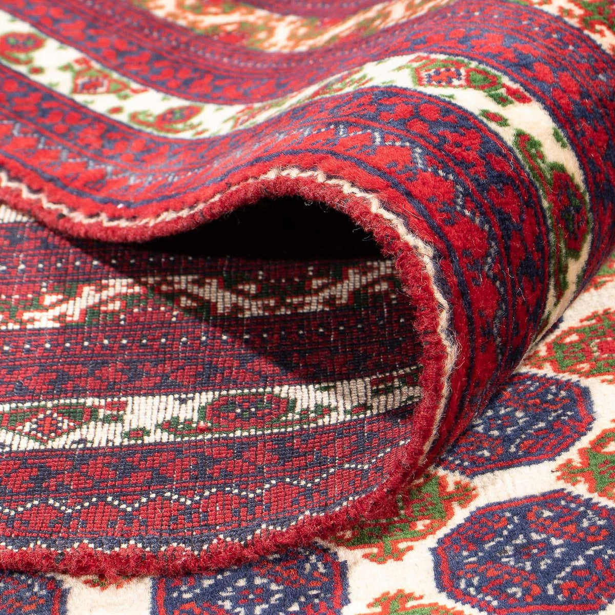 Afghaans tapijt - 341 x 260 cm - beige