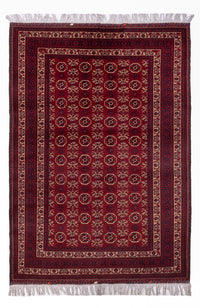 Afghaans tapijt - Bukhara - 280 x 188 cm - donkerrood