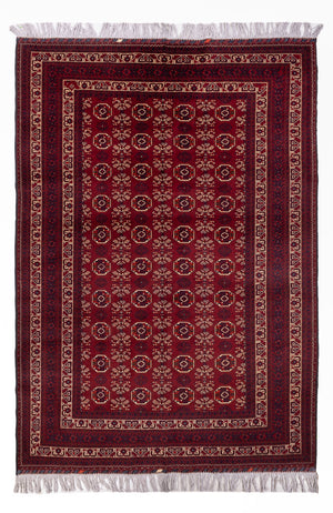 Afghaans tapijt - Bukhara - 280 x 188 cm - donkerrood