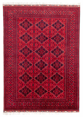Afghaans tapijt - 298 x 198 cm - rood