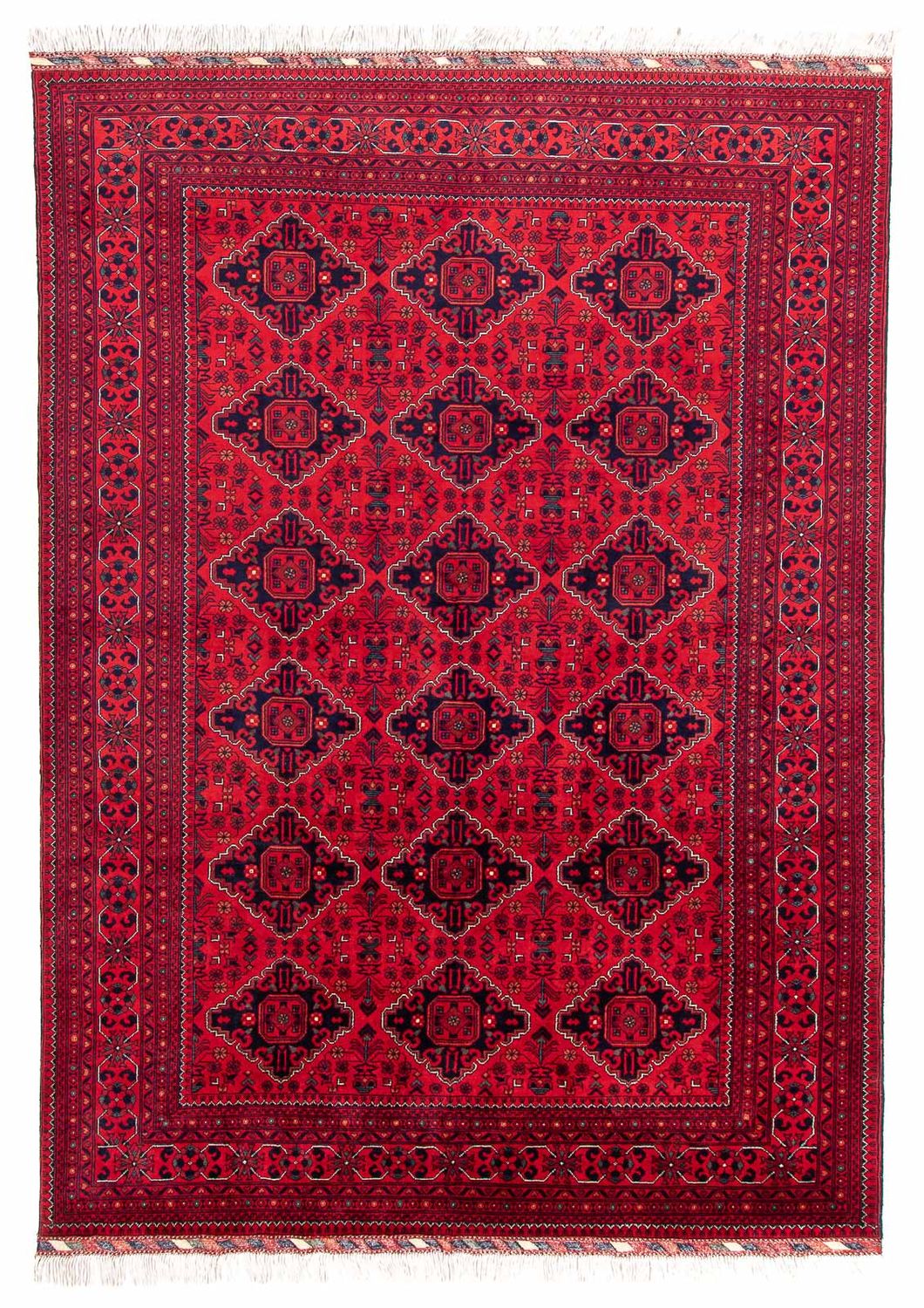 Afghaans tapijt - 298 x 198 cm - rood
