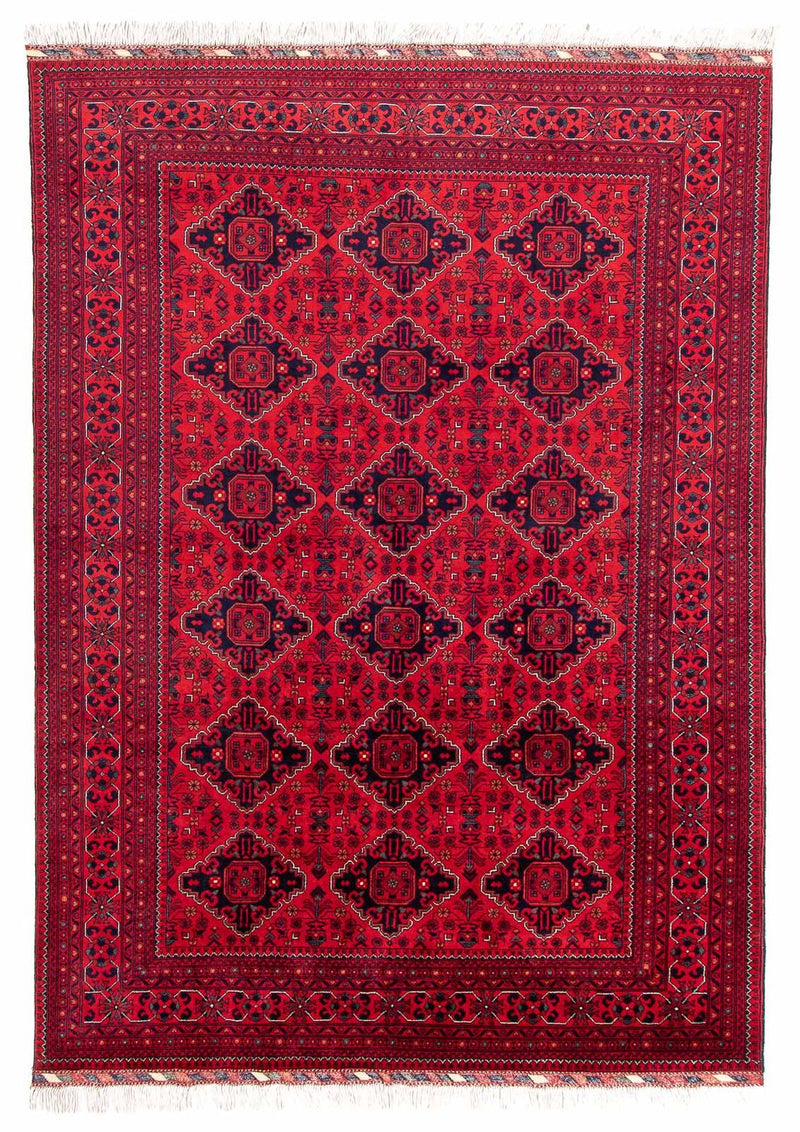 Afghaans tapijt - 298 x 198 cm - rood