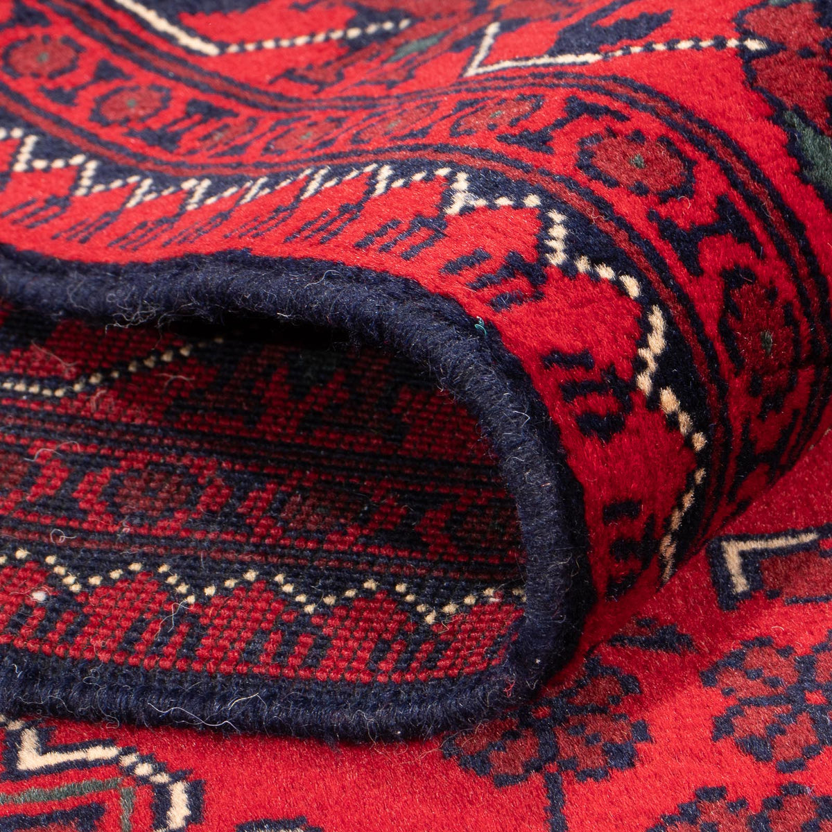 Loper Afghaans tapijt - 292 x 90 cm - rood