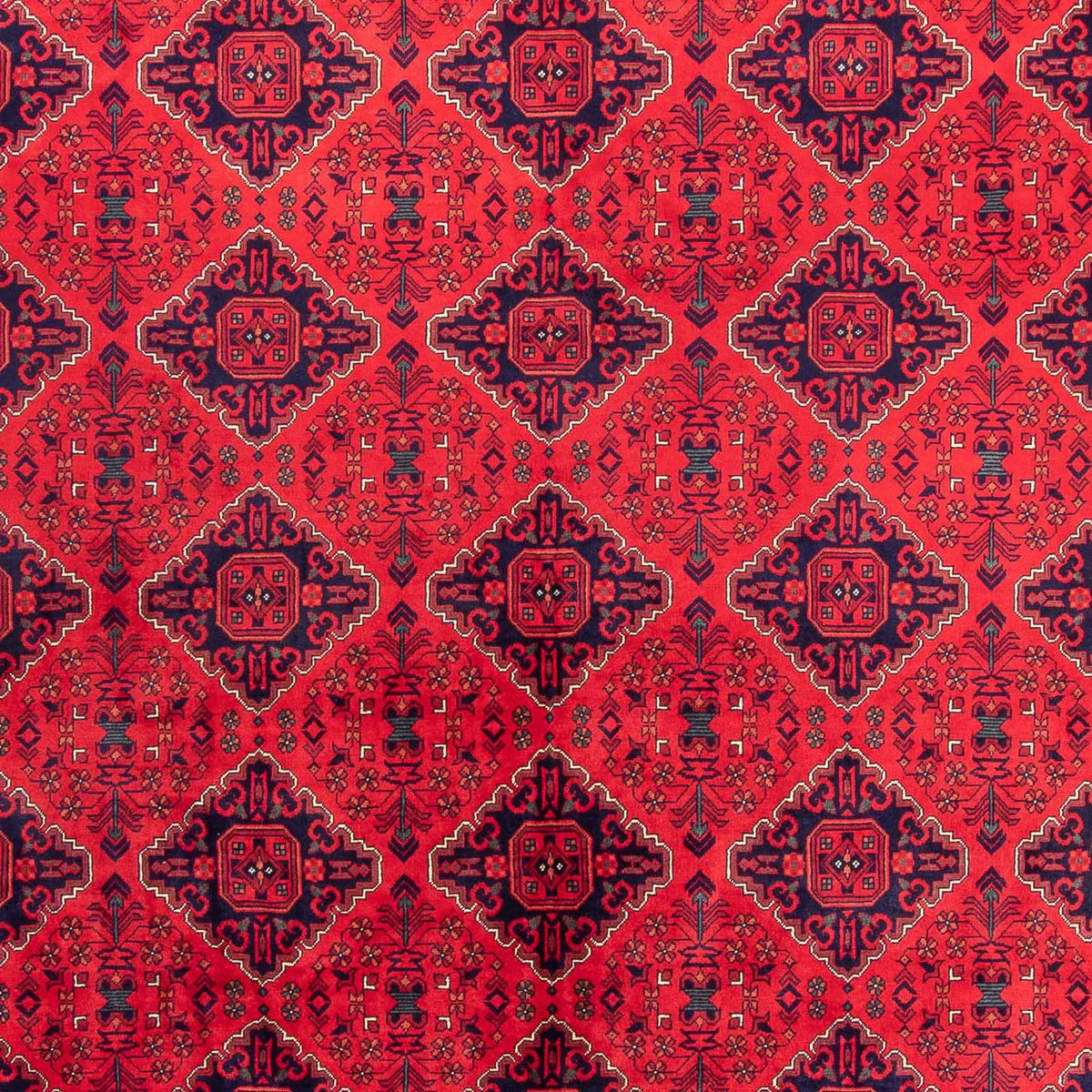 Afghaans tapijt - 414 x 292 cm - rood