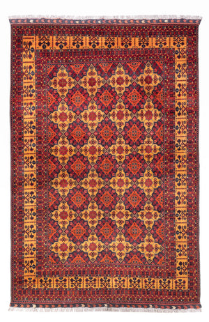 Afghaans tapijt - 296 x 197 cm - donker beige