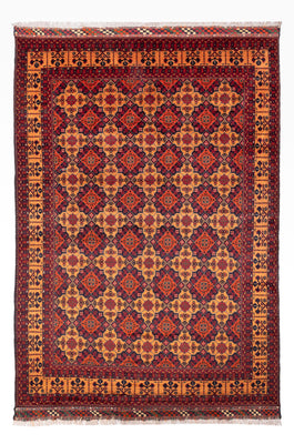 Afghaans tapijt - 284 x 199 cm - donker beige