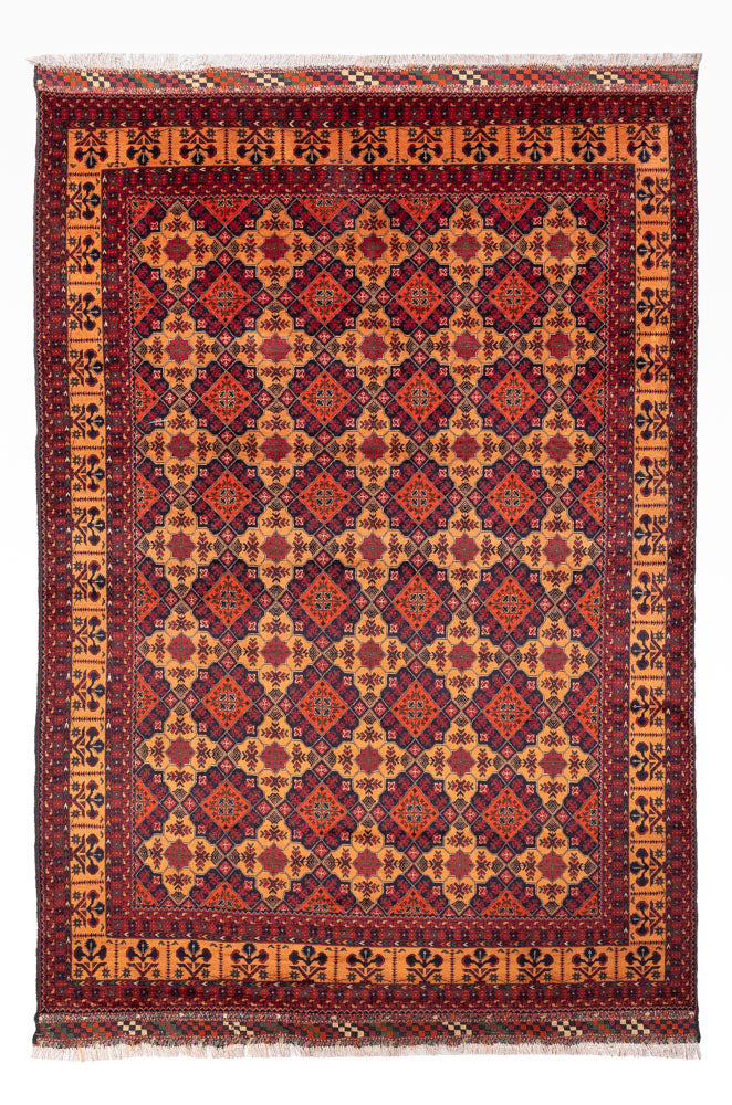 Afghaans tapijt - 284 x 199 cm - donker beige