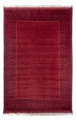 Afghaans tapijt - 296 x 193 cm - rood