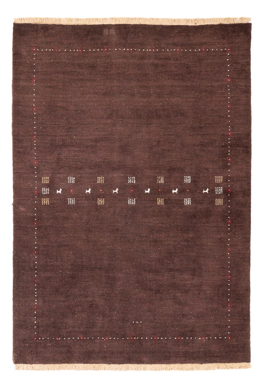Gabbeh Tapijt - Loribaft Perzisch - 300 x 200 cm - choco