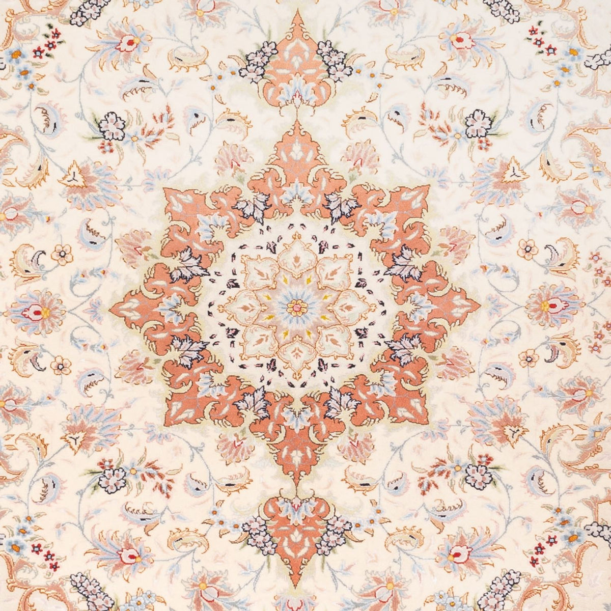 Perzisch tapijt - Tabriz - Royal - 210 x 150 cm - beige