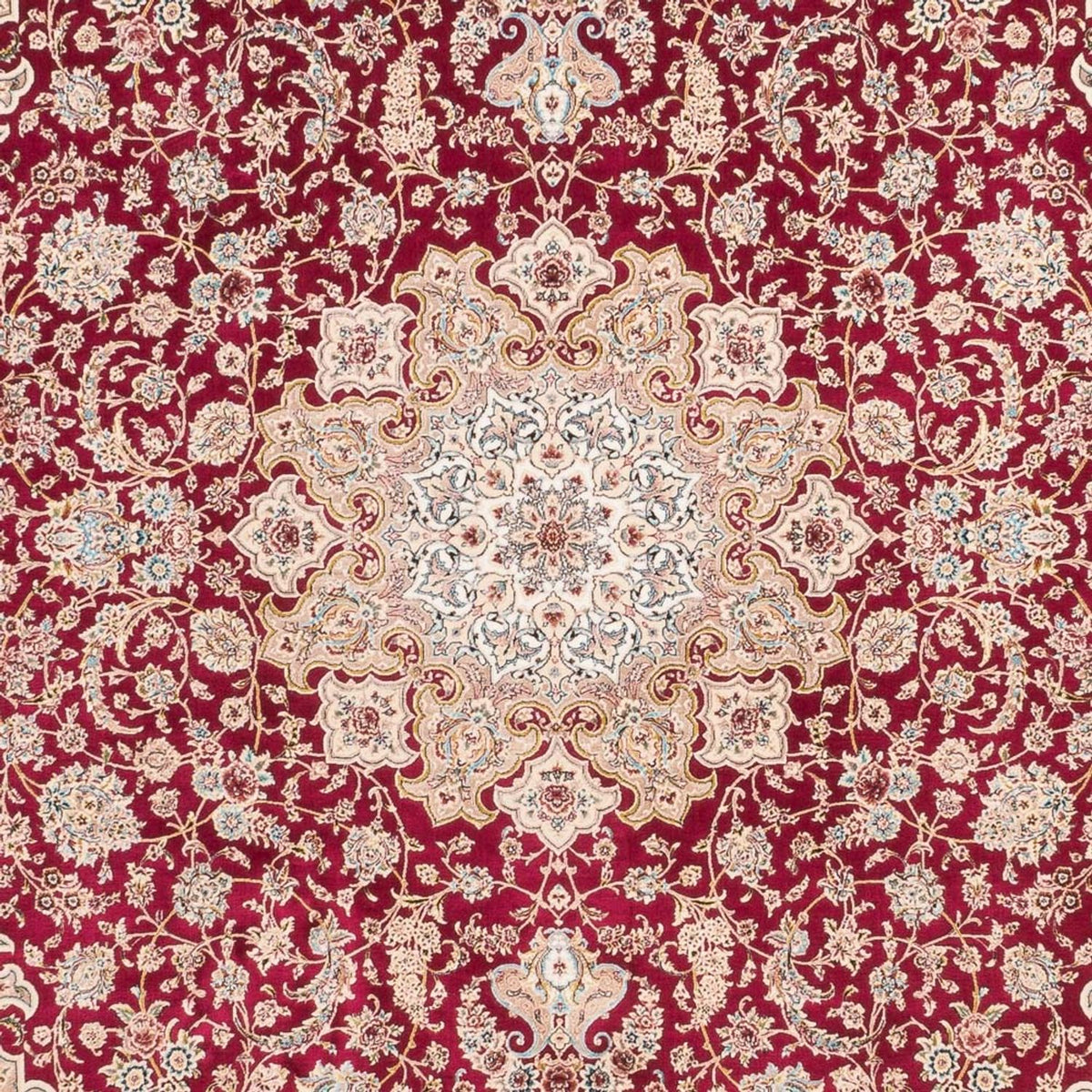 Zijden tapijt - Ghom Silk - Premium - 227 x 145 cm - rood