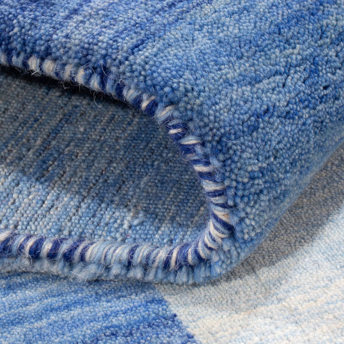 Gabbeh Tapijt - Loribaft Softy - 185 x 123 cm - blauw