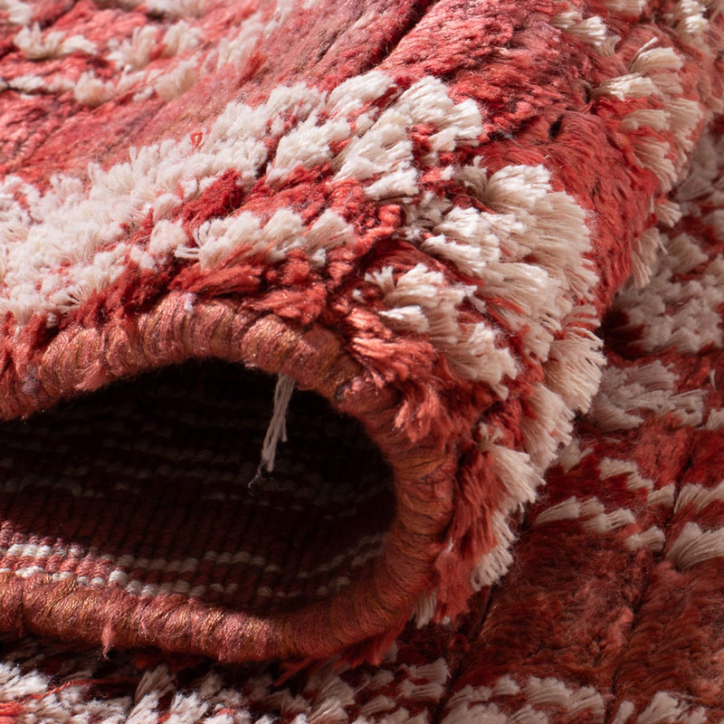 Loper Viscose tapijt - 222 x 70 cm - licht rood