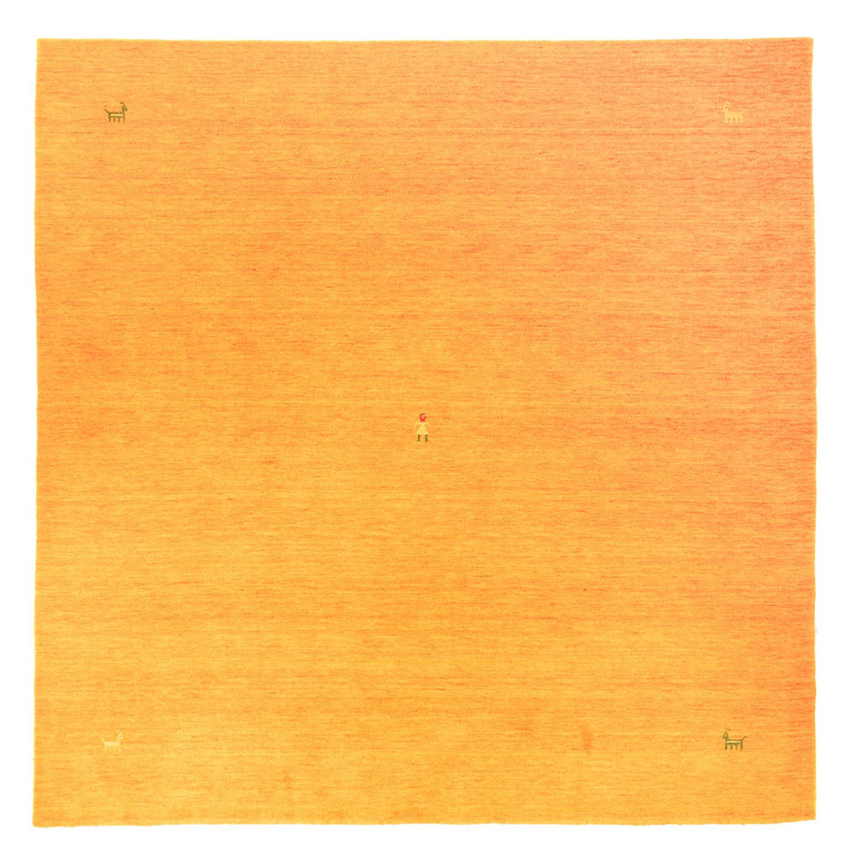 Gabbeh Tapijt - Zacht vierkant  - 250 x 250 cm - goud