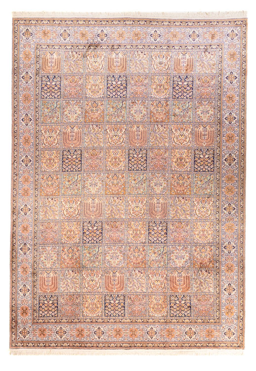 Zijden tapijt - Kashmir Silk - 337 x 247 cm - licht rood