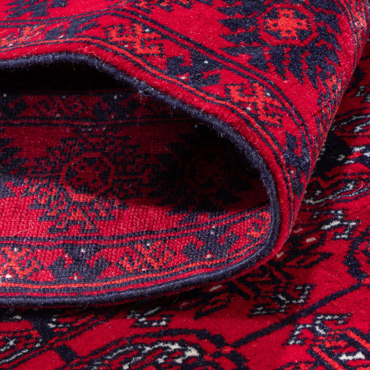 Loper Afghaans tapijt - Bukhara - 260 x 85 cm - rood