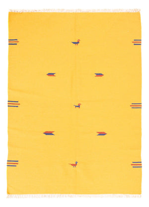 Kelim tapijt - Trendy - 180 x 120 cm - geel