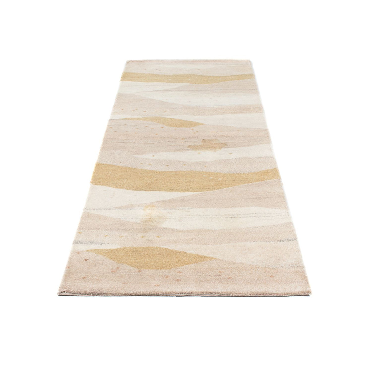 Loper Gabbeh tapijt - Indus - 234 x 75 cm - licht beige