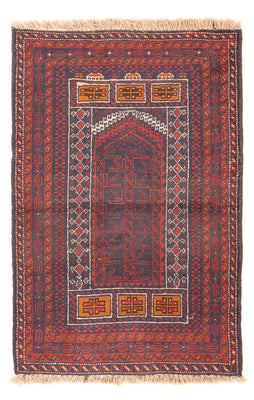 Loper Baluch tapijt - 139 x 84 cm - veelkleurig