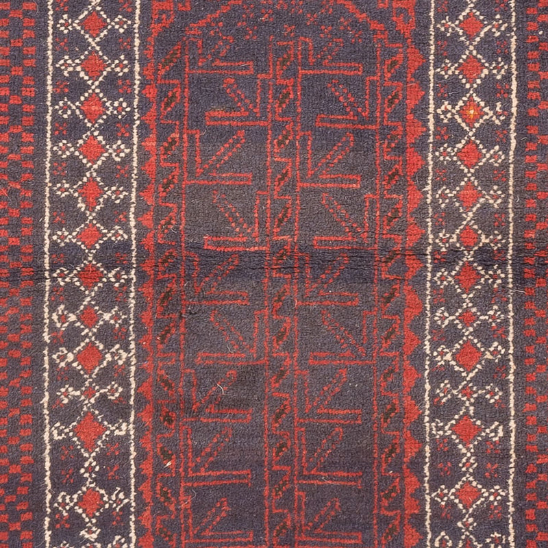 Loper Baluch tapijt - 139 x 84 cm - veelkleurig