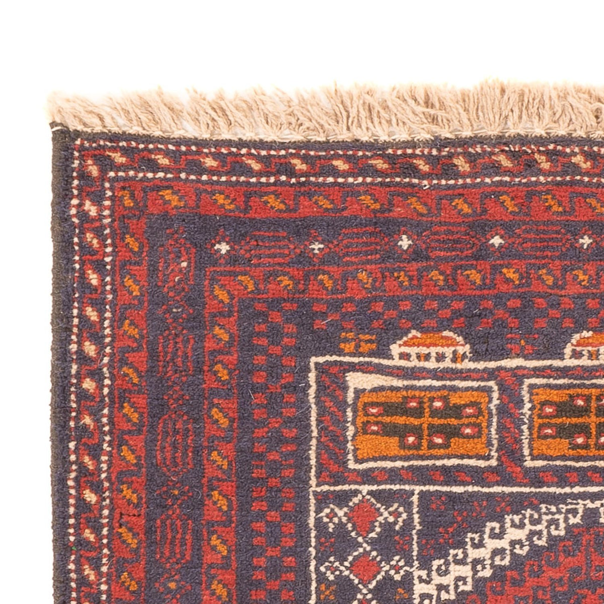 Loper Baluch tapijt - 139 x 84 cm - veelkleurig