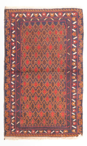 Baluch tapijt - 131 x 71 cm - veelkleurig