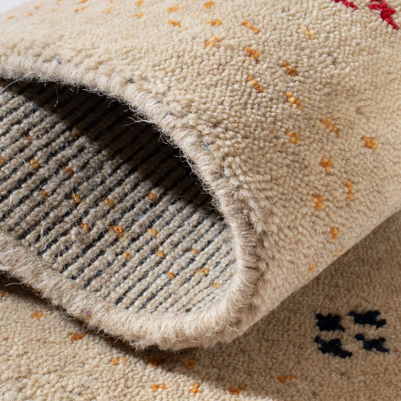 Gabbeh Tapijt - Loribaft Softy - 90 x 60 cm - beige