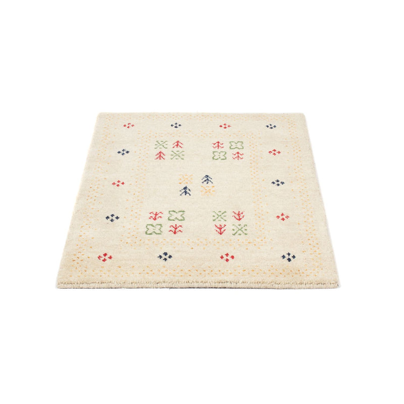 Gabbeh Tapijt - Loribaft Softy - 90 x 60 cm - beige