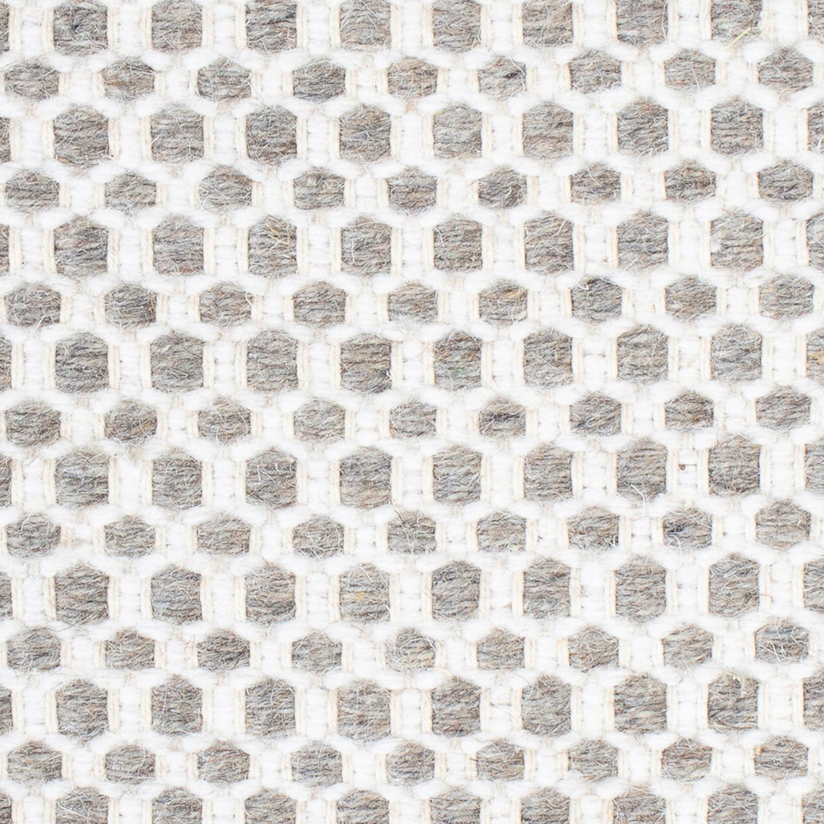 Wollen tapijt vierkant  - 34 x 30 cm - lichtgrijs