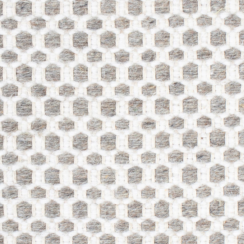 Wollen tapijt vierkant  - 34 x 30 cm - lichtgrijs