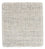 Wollen tapijt vierkant  - 30 x 30 cm - lichtgrijs