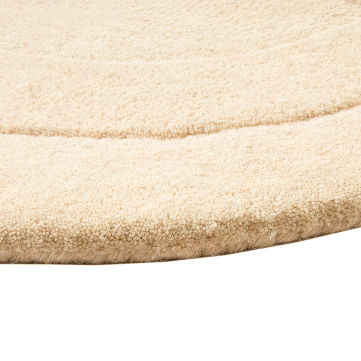 Wollen tapijt - 92 x 60 cm - beige