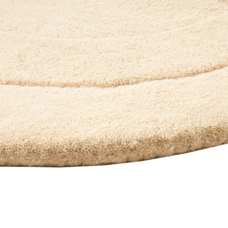 Wollen tapijt - 92 x 60 cm - beige