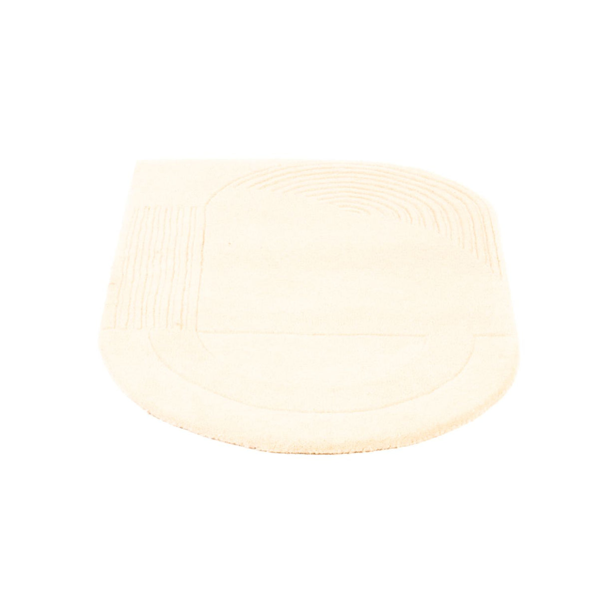 Wollen tapijt - 92 x 60 cm - beige