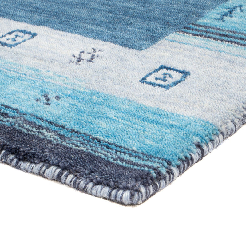 Gabbeh tapijt - Indus - 140 x 70 cm - blauw