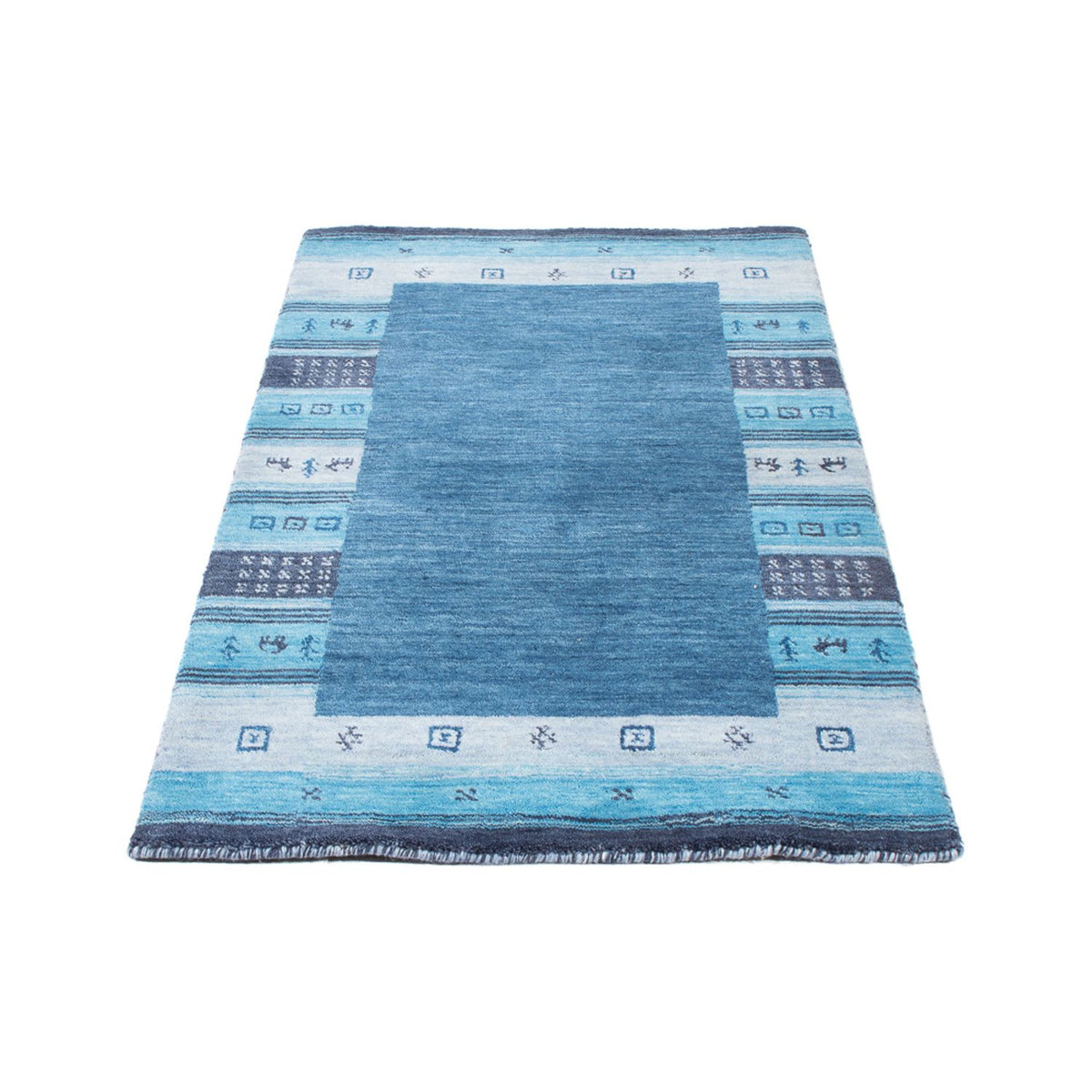 Gabbeh tapijt - Indus - 140 x 70 cm - blauw