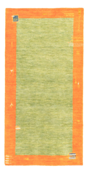 Gabbeh tapijt - Indus - 140 x 70 cm - lichtgroen