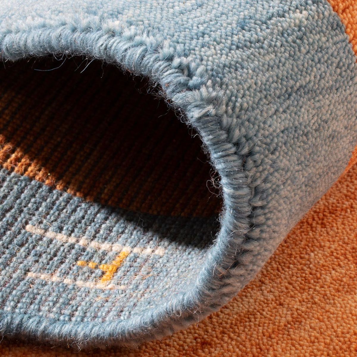 Gabbeh tapijt - Indus - 140 x 70 cm - oranje