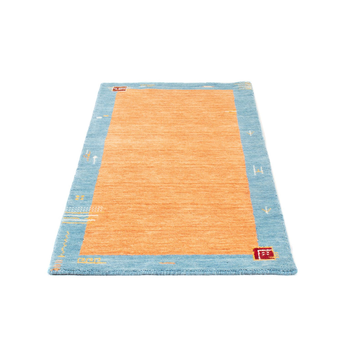 Gabbeh tapijt - Indus - 140 x 70 cm - oranje