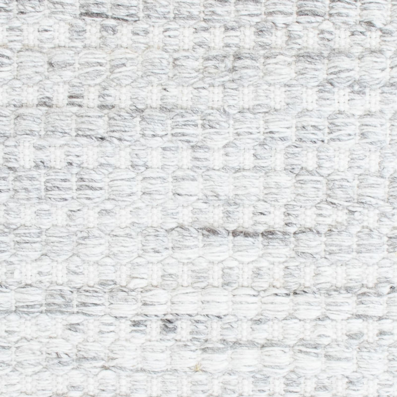 Loper Wollen tapijt - 104 x 33 cm - lichtgrijs