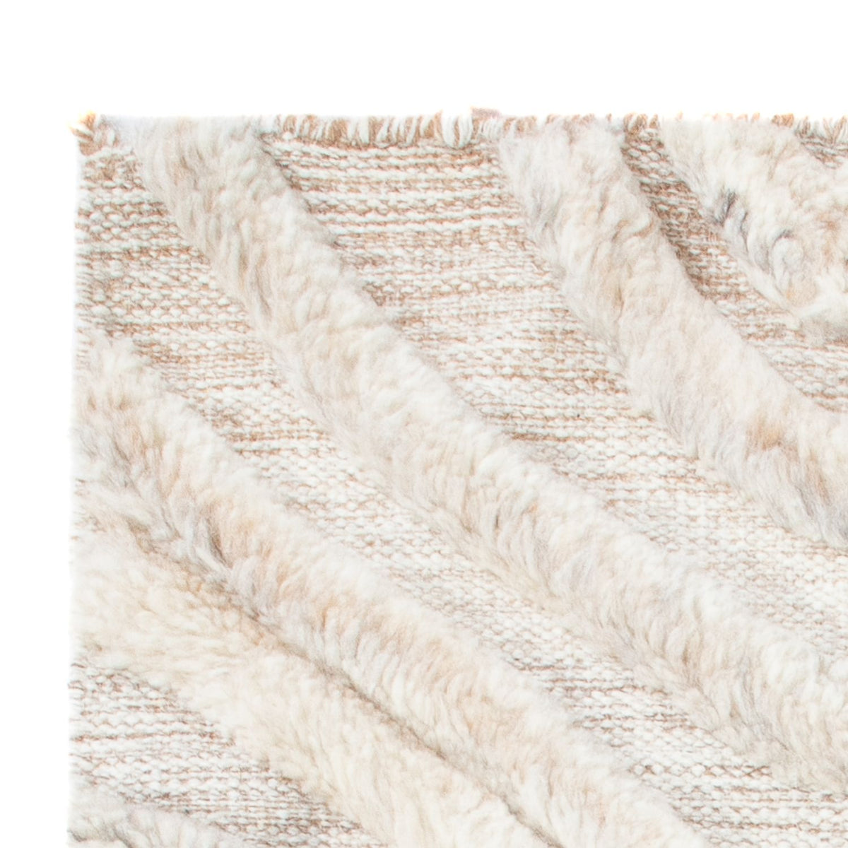 Wollen tapijt - 90 x 60 cm - beige