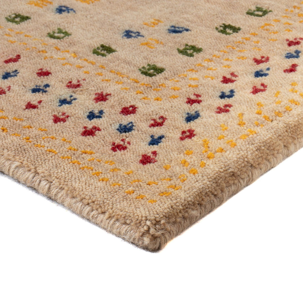 Gabbeh Tapijt - Loribaft Softy - 90 x 60 cm - licht beige