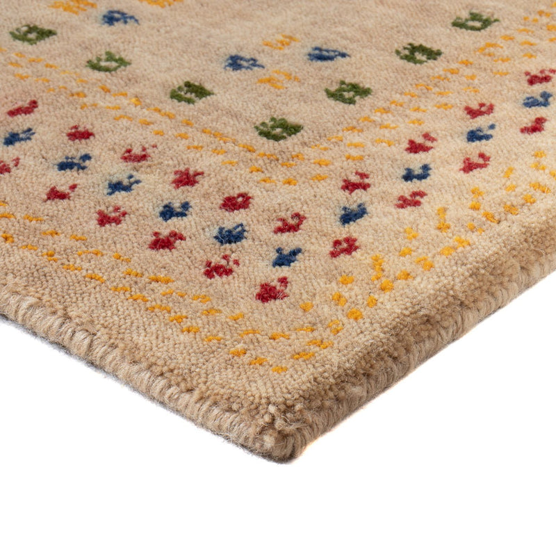 Gabbeh Tapijt - Loribaft Softy - 90 x 60 cm - licht beige