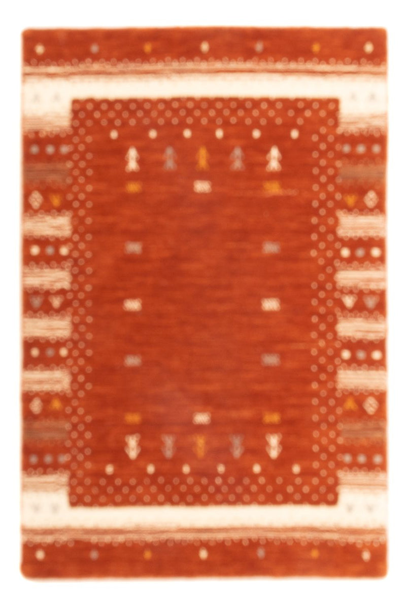 Gabbeh Tapijt - Loribaft Softy - 90 x 60 cm - terracotta