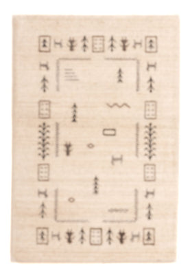 Gabbeh tapijt - Indus - 90 x 60 cm - beige