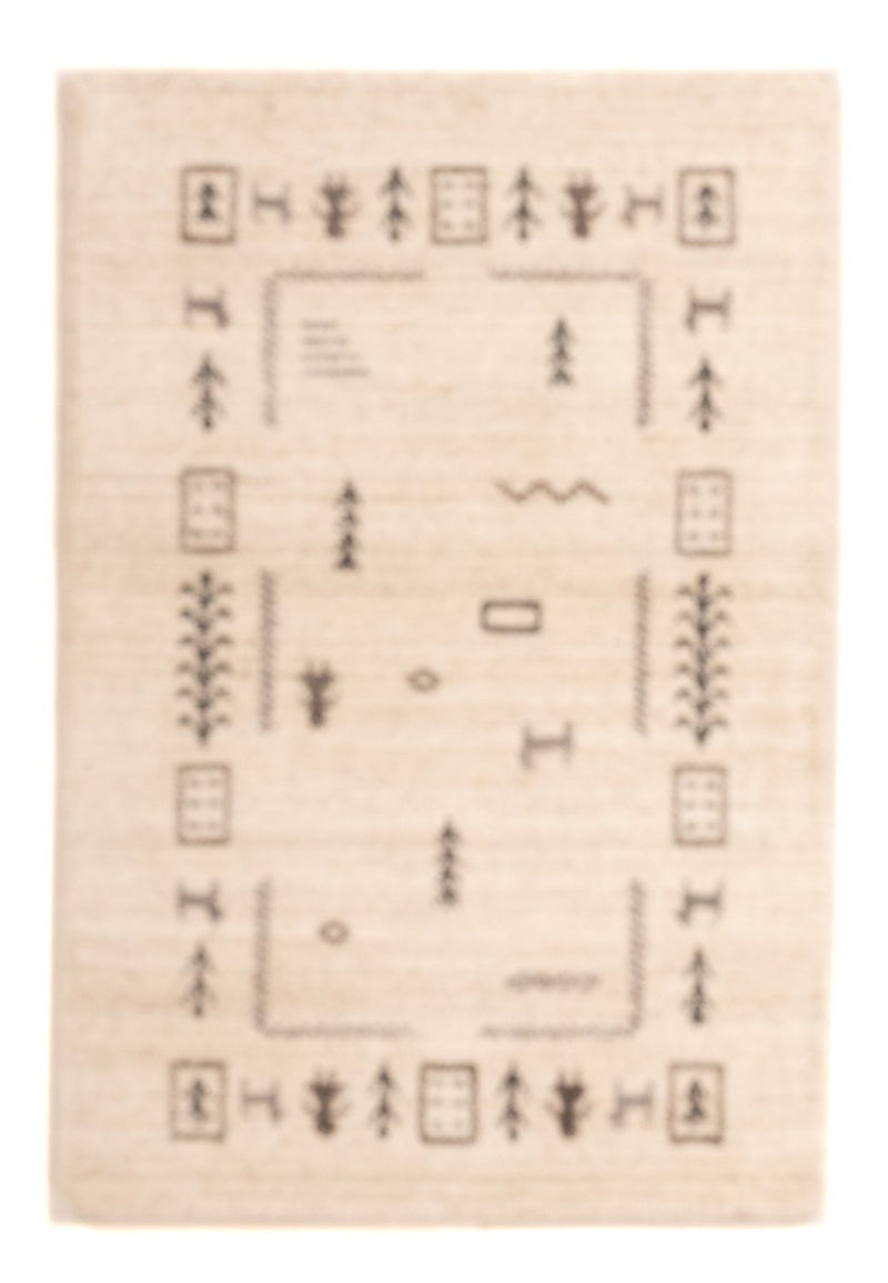 Gabbeh tapijt - Indus - 90 x 60 cm - beige