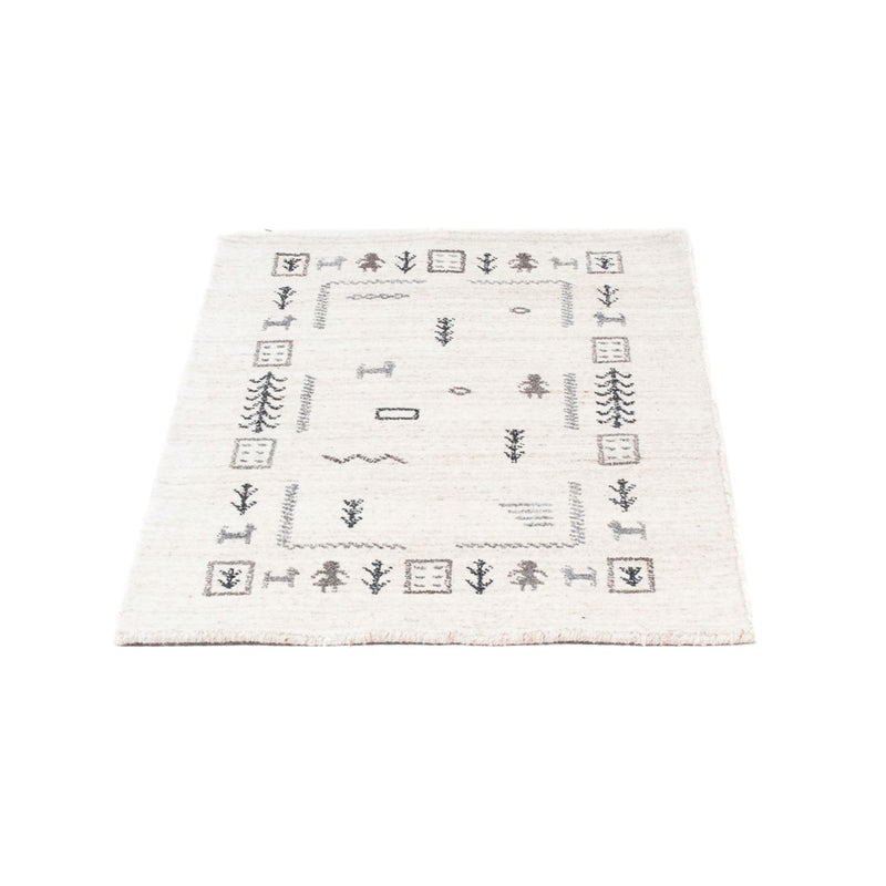 Gabbeh tapijt - Indus - 90 x 60 cm - beige